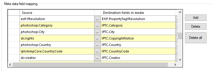 MetadataFieldMapping