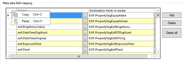 MetadataFieldMappingCopyPaste